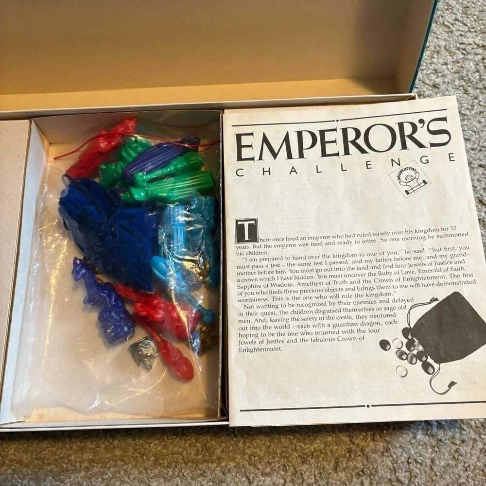 Discovery Toys Emperor’s Challenge 1986 Board Game Rare Vintage